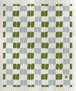 Painterly Grid Sponge Cloth