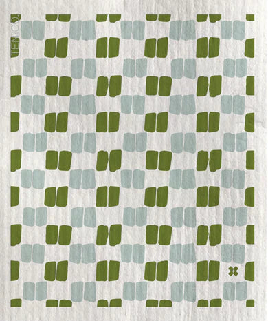 Painterly Grid Sponge Cloth