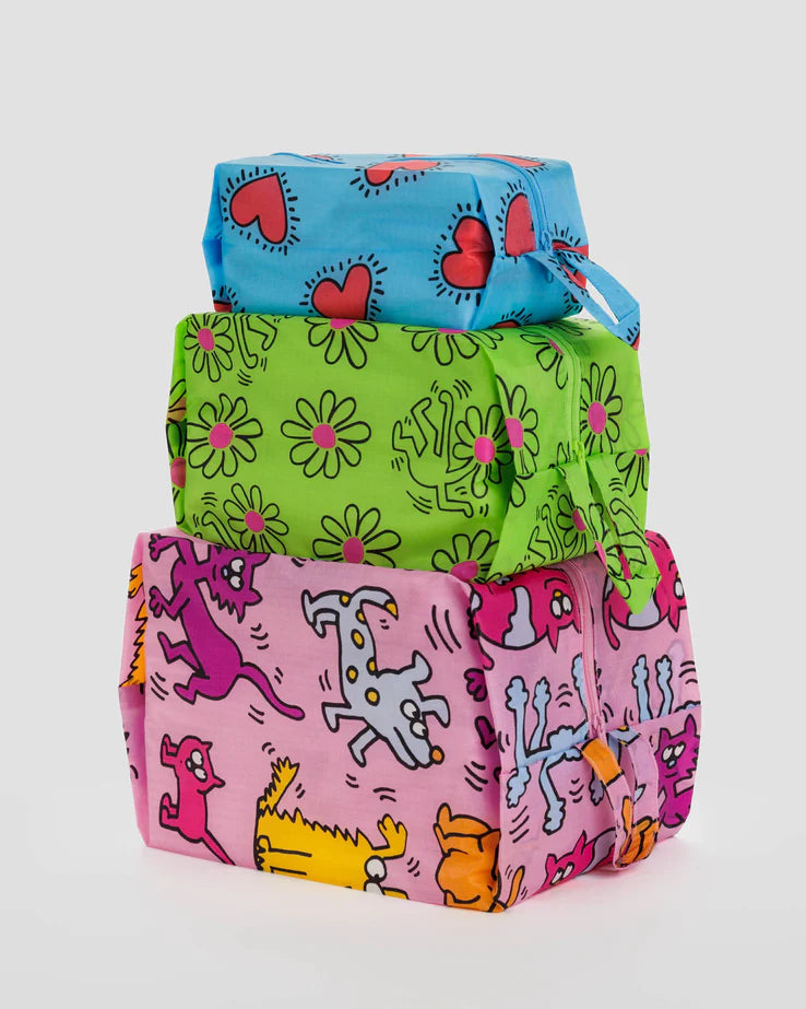 Baggu 3D Zip Set - Keith Haring