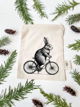 Load image into Gallery viewer, Bunny on Bike Zipper Bag (Small)
