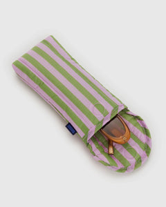 Puffy Glasses Sleeve Avocado Candy Stripe