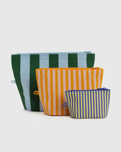 Load image into Gallery viewer, Go Pouch Set - Hotel Stripes
