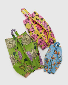 Baggu 3D Zip Set - Garden Flowers