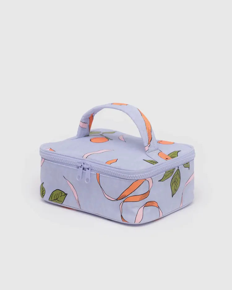 Cosmetic or Storage Case (SMALL) - Apricots & Ribbons