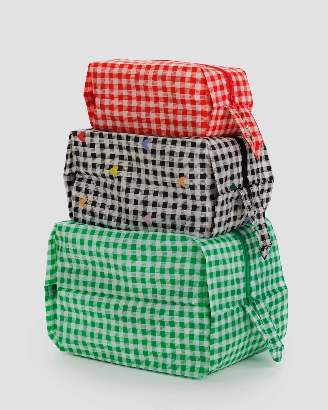 Baggu 3D Zip Set - Gingham