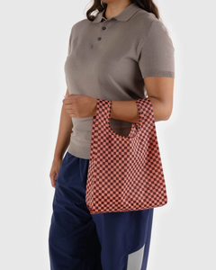 Baby Baggu Pink Brown Check