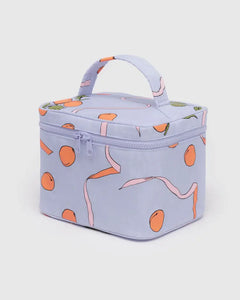 Cosmetic or Storage Case (LARGE) - Apricots & Ribbons