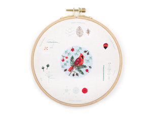 Embroidery Stitch Sampler - Cardinal