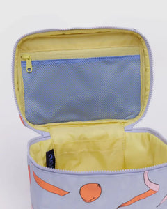 Cosmetic or Storage Case (LARGE) - Apricots & Ribbons